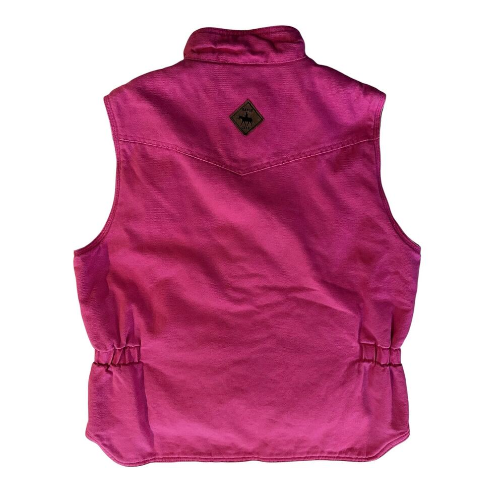Roper Pink Sherpa Full Zip Vest L Western Cowgirl Ranchwear Coastal Cowgirl - Picture 4 of 10